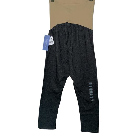 Motherhood Maternity Charcoal Grey Cropped Leggings Size Medium New w Tags - Picture 4 of 11